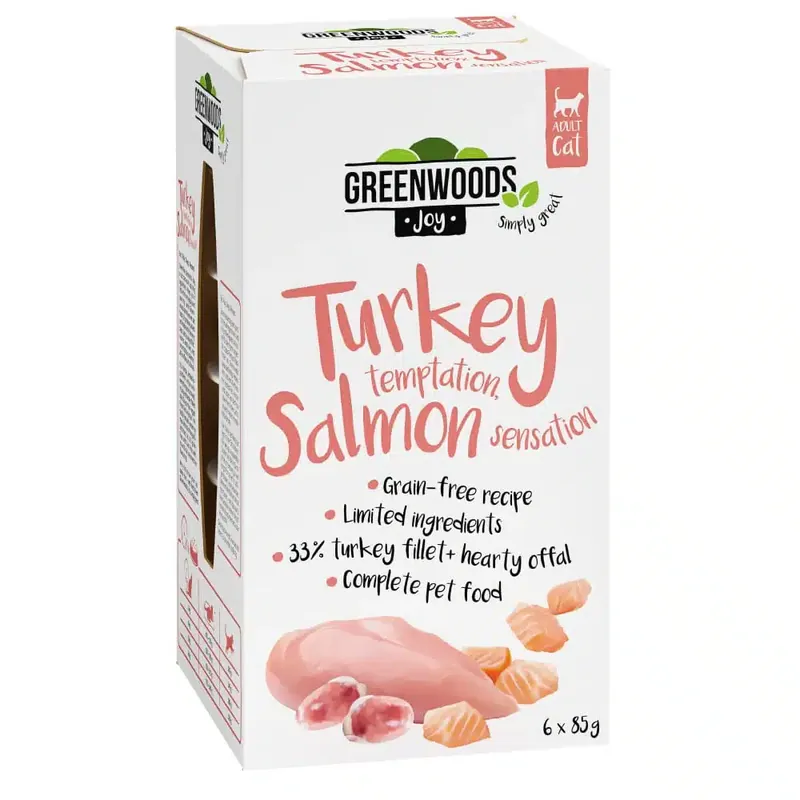 Beställ online | Greenwoods Joy 6 x 85 g – Kalkonfilé med lax