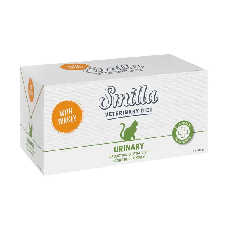 Enkel beställning - Smilla Veterinary Diet Urinary med kalkon 8 x 100 g