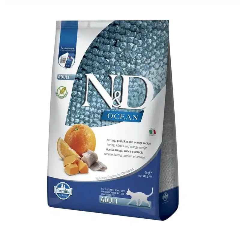 Farmina N&D Ocean Cat Herring & Pumpkin (5 kg) - Sista chansen