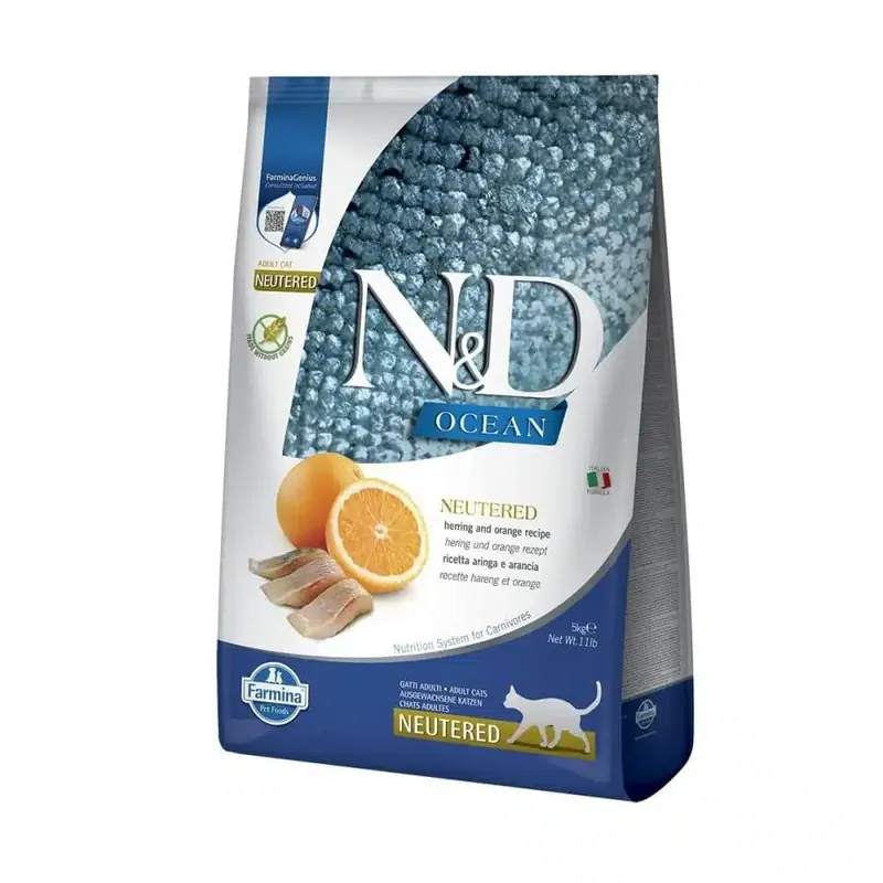 Farmina N&D Ocean Cat Herring Neutered (5 kg) - Direkt från tillverkaren