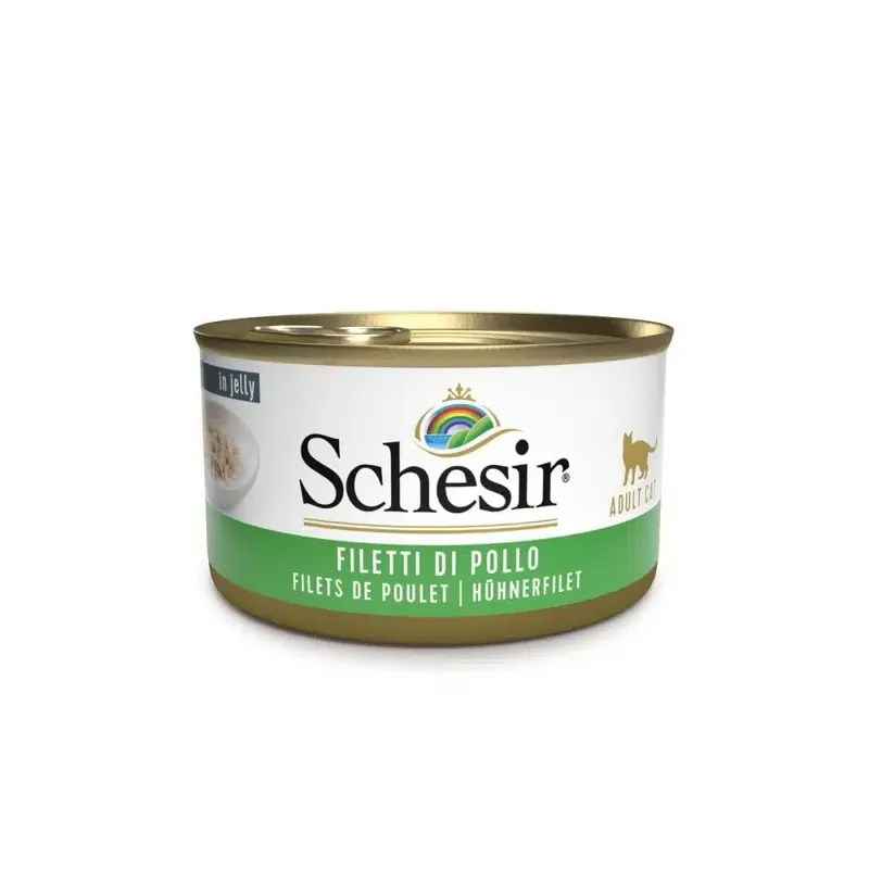 Precis tillagt - Schesir Country Chicken Fillets Wholefood/Jelly