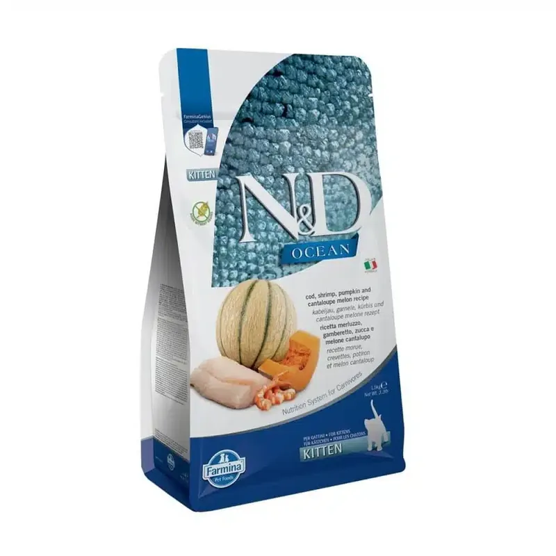 Premium - Farmina N&D Ocean Cat Cod & Pumpkin Kitten 1,5 kg