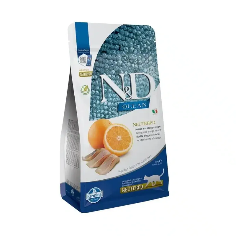 Tidsbegränsat erbjudande - Farmina N&D Ocean Cat Herring Neutered (1,5 kg)