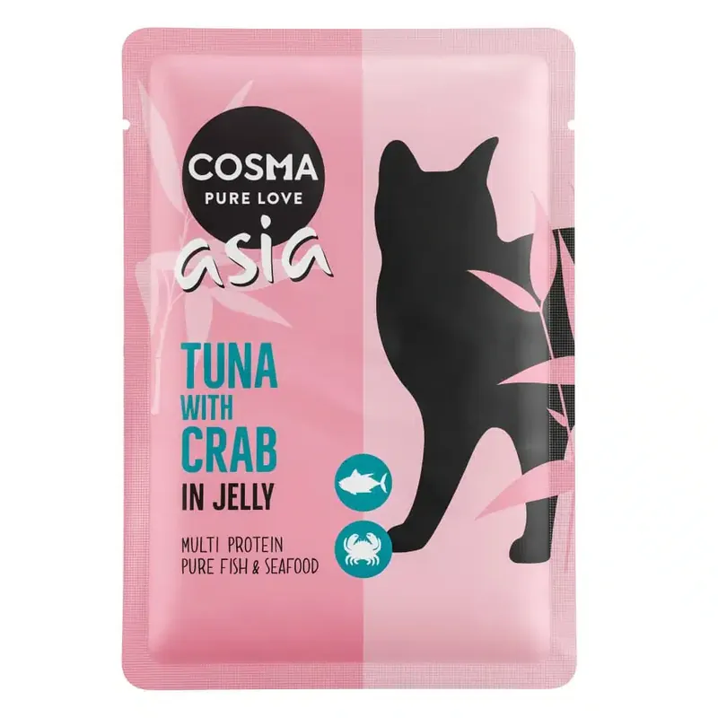 Topprodukt | Cosma Asia portionspåsar 6 x 100 g Tonfisk & krabbkött