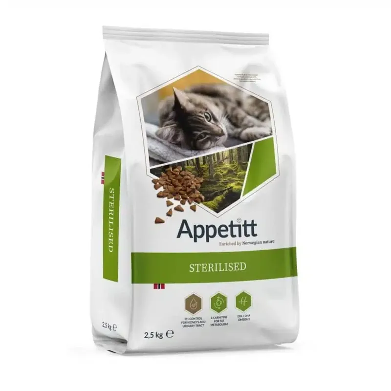 Appetitt Cat Sterilised (2,5 kg) | Lägg i varukorg
