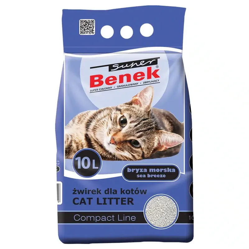 Kundfavorit | Super Benek Compact Ocean Breeze – 10 liter (ca 8 kg)