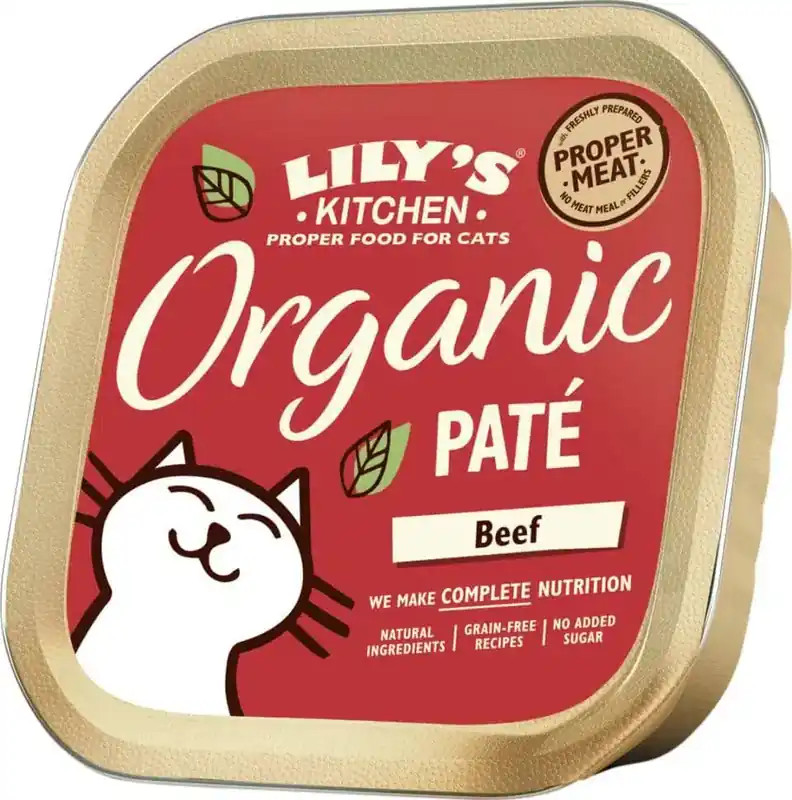 Organic Beef Dinner våtfoder för katt – 19 x 85 g - Favorit