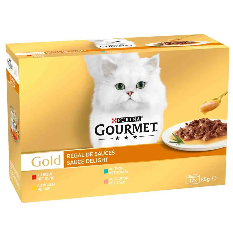 Gourmet Gold saftig-fina strimlor 12 x 85 g – Kycklingvarianter - Rabatt