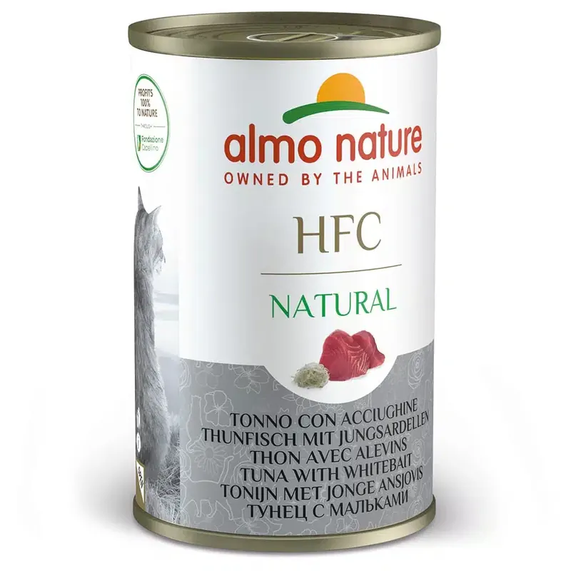 Almo Nature HFC 6 x 140 g – Tonfisk & ansjovis | Beställ direkt