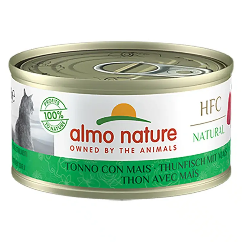 Nyhet i webbutiken - Almo Nature HFC Natural 6 x 70 g – HFC Natural Tonfisk med majs