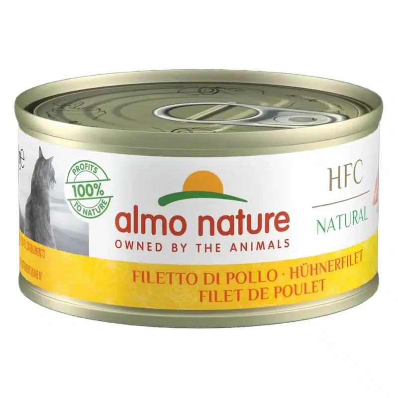Köp nu - Ekonomipack Almo Nature HFC Natural 12 x 70 g – HFC Natural Kycklingfilé