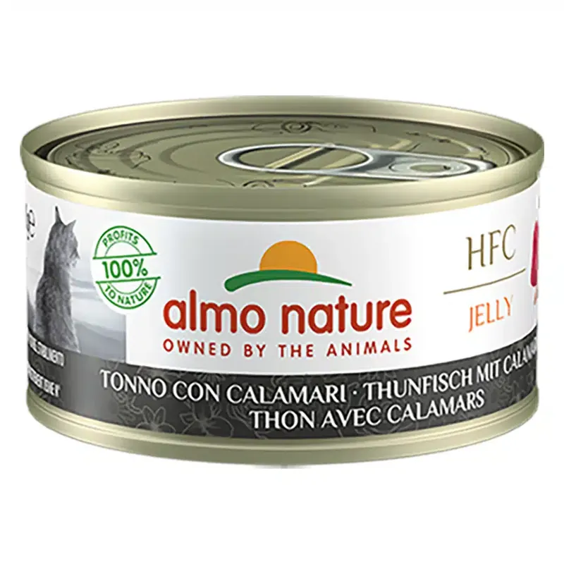 Passa på - Almo Nature HFC Natural 6 x 70 g – HFC Natural Tonfisk med bläckfisk i gelé