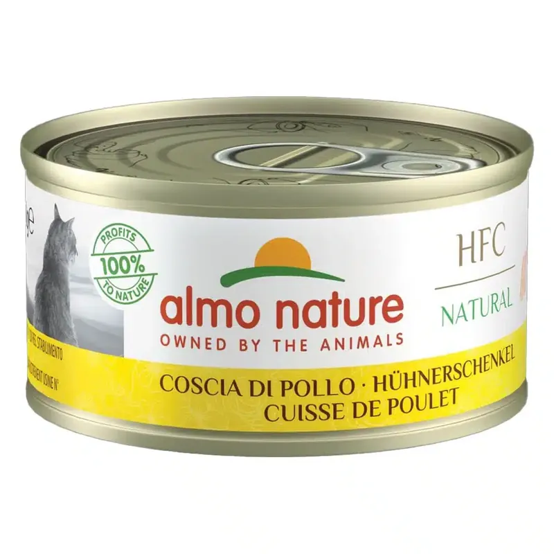 Säker betalning - Ekonomipack Almo Nature HFC Natural 12 x 70 g – Kycklinglår