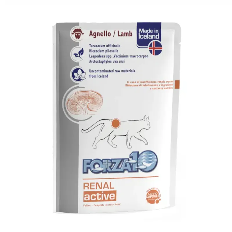 Erbjudande | Forza10 Actiwet Renal active Våtfoder med lamm för katter – 12 x 100 g