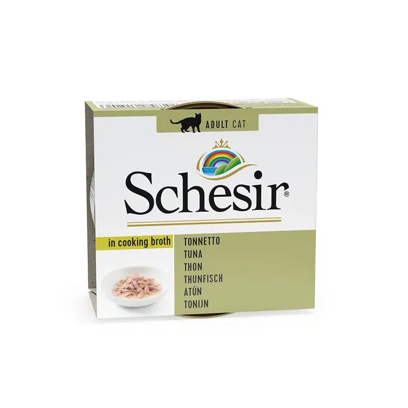 Kanonpris - Provpack Schesir våtfoder 1 x 70 g / 85 g konservburk – I buljong Tonfisk 70 g
