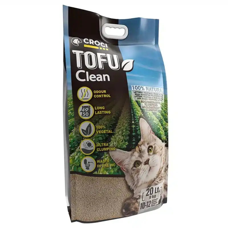 Väl omtyckt | Croci Tofu Clean kattströ – 20 l (ca 9 kg)