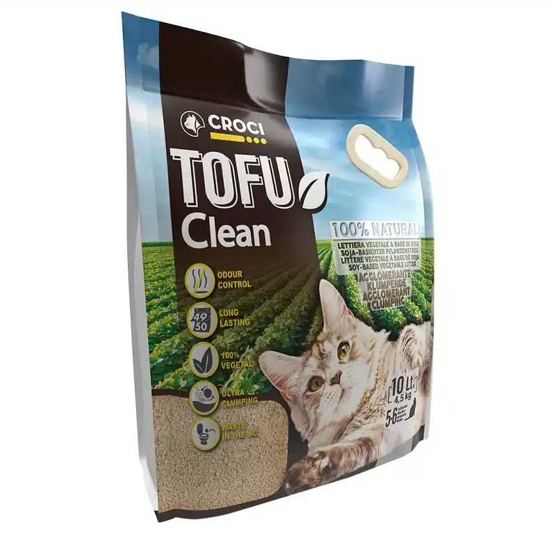 Precis lanserat | Croci Tofu Clean kattströ – 10 l (ca 4,5 kg)
