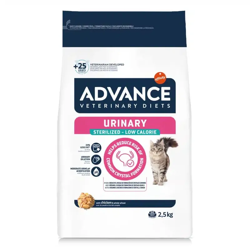 Köp idag - Affinity Advance Veterinary Diets Urinary Sterilized Low Calorie – 2,5 kg