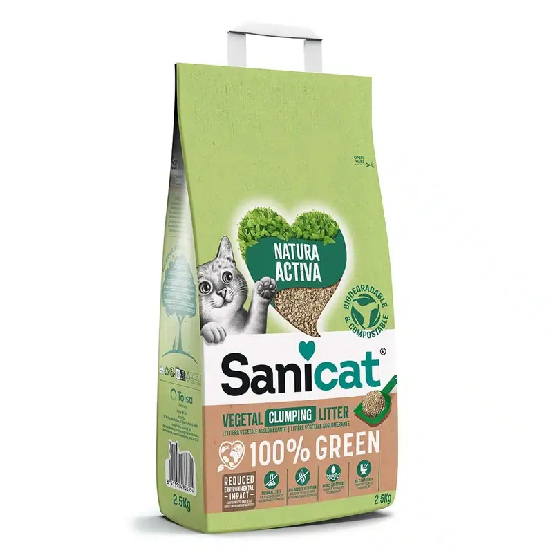 Sanicat Natura Activa 100% Green – 2,5 kg - Handla nu