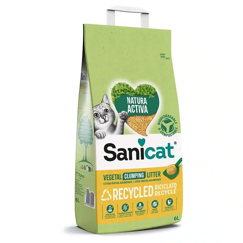Kanonpris | Sanicat Natura Activa Corn Cob – 6 l