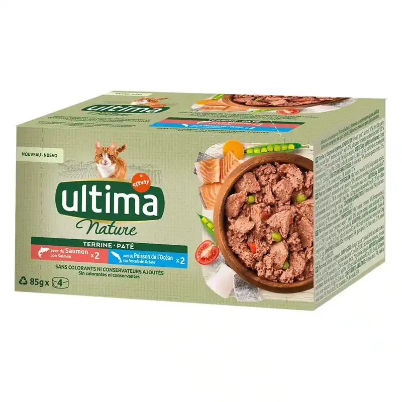 Fynd - Ultima Nature Paté Cat 40 x 85 g – Lax+ Havsfisk