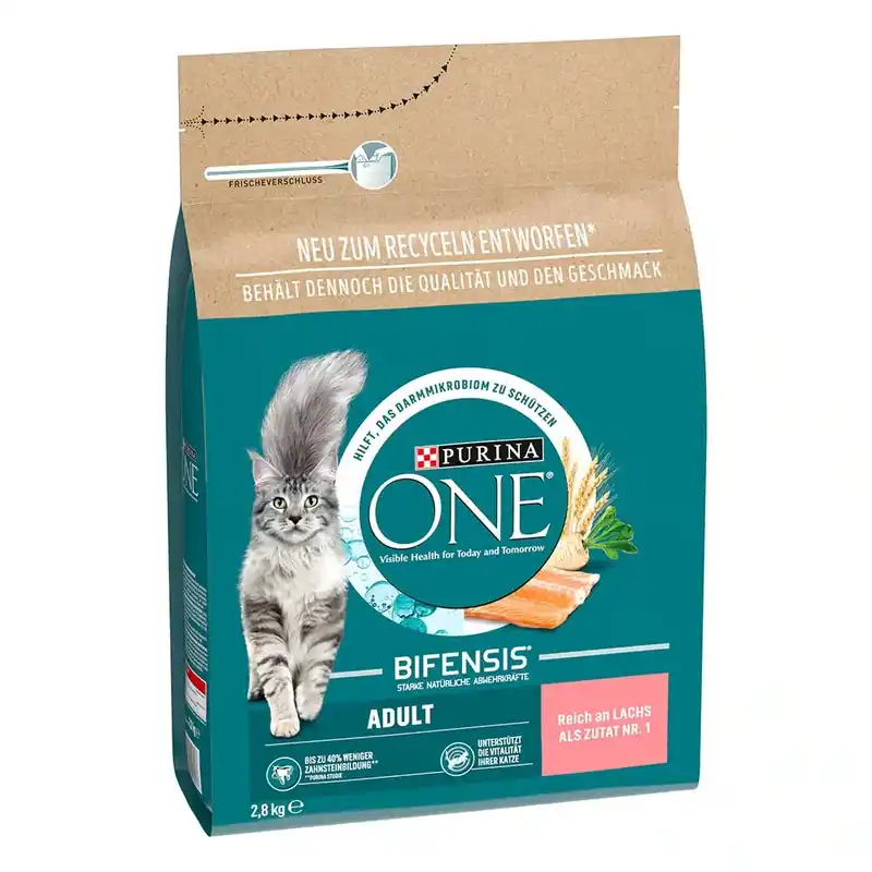 Populär - Purina ONE Adult lax & fullkorn – 2,8 kg