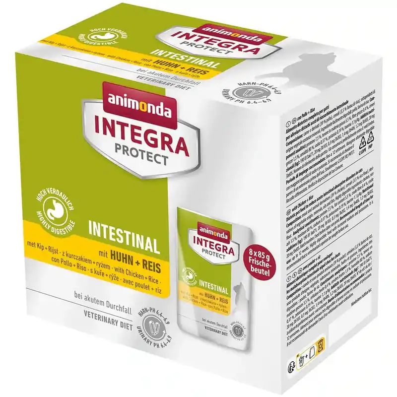Nyhet i webbutiken - Animonda Integra Protect Adult Intestinal 8 x 85 g – Kyckling och ris