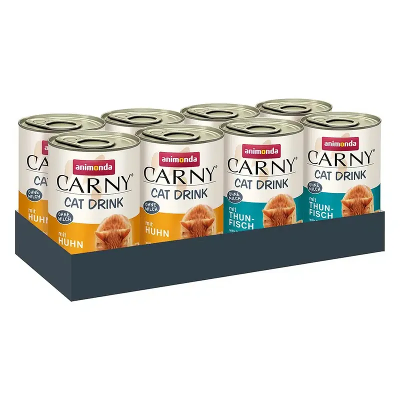 Animonda Carny Cat Drink 8 x 140 ml – Blandpack 2 sorter - Toppsäljare