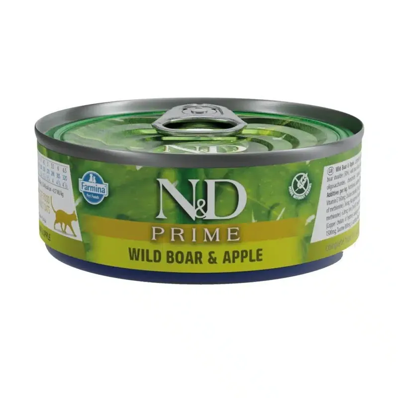 Direkt från fabriken | Farmina N&D Prime Cat Wild Boar & Apple 70 g