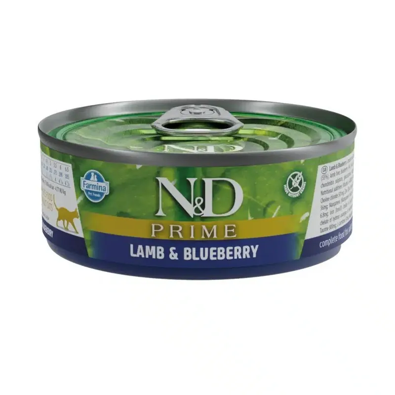 Farmina N&D Prime Cat Lamb & Blueberry 70 g | Extra rabatt
