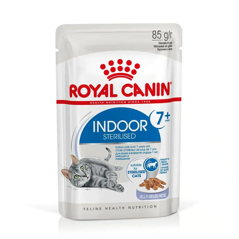 Royal Canin Indoor Sterilised 7+i gelé – 12 x 85 g - Nyinkommet