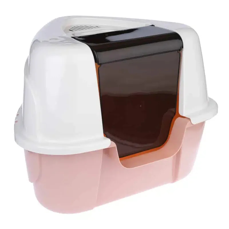 TIAKI Parfait hörntoalett med tak – Créme/rosa - Hög kvalitet