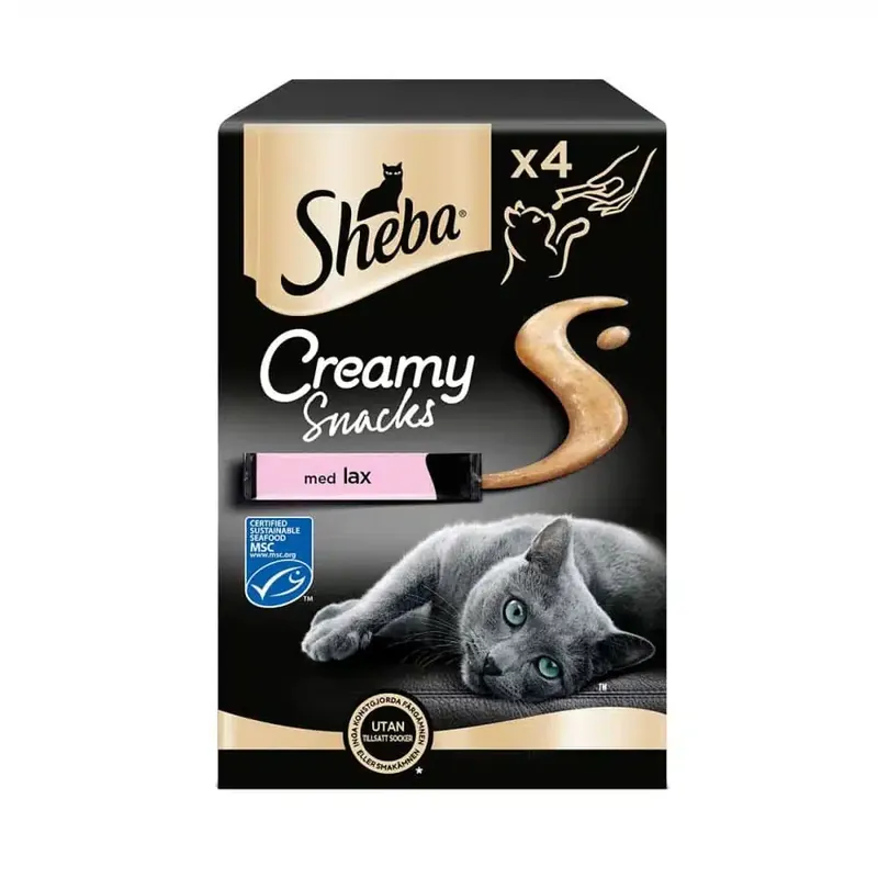 Fynd | Sheba Creamy Snack Salmon 4x12g