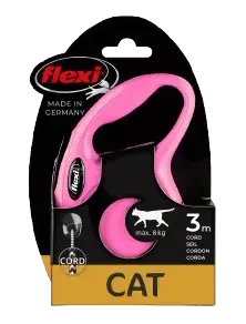 Passa på | Rullkoppel New Classic Cat Cord, 3m, XS, max 8kg, Rosa