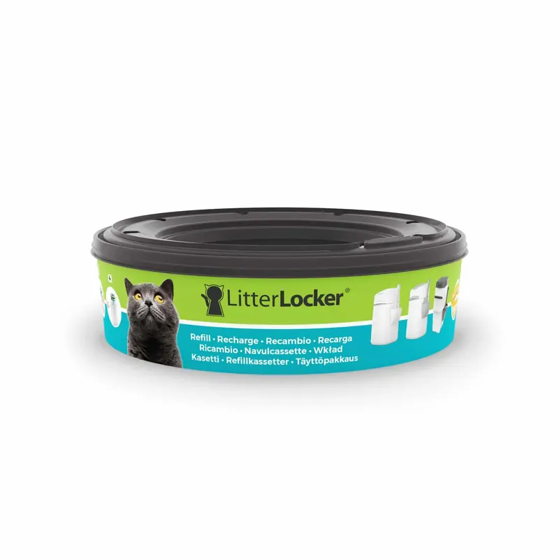 Refill-behållare till LitterLocker II kattsandhink – Ekonomipack 8 x Litter Locker II refill-behållare - Nyhet i sortimentet
