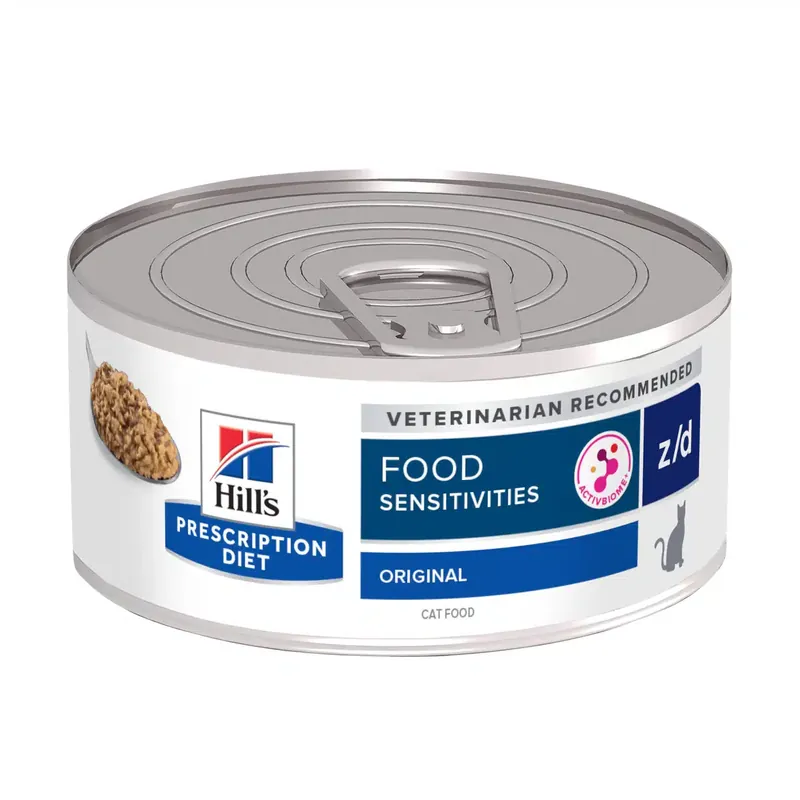 Prescription Diet z/d Food Sensitivities våtfoder till katt – 24 st x 156 g - Nästan slut