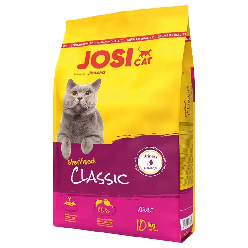 JosiCat Sterilised Classic med lax – 10 kg | Missa inte