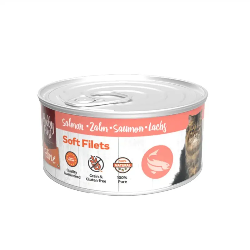 Soft Filets med Lax våtfoder för Katt – 70 g x 12 st - Ta chansen