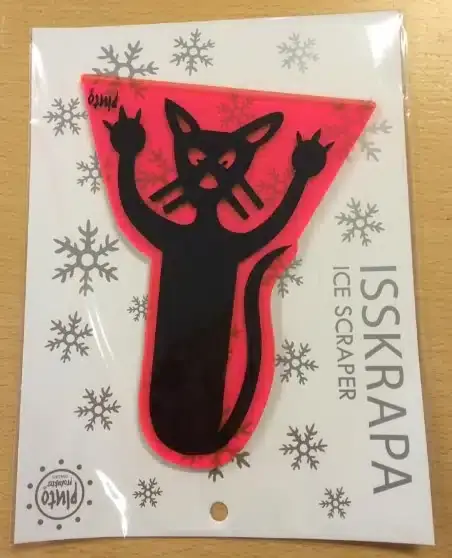 Precis tillagt | Isskrapa med kattmotiv
