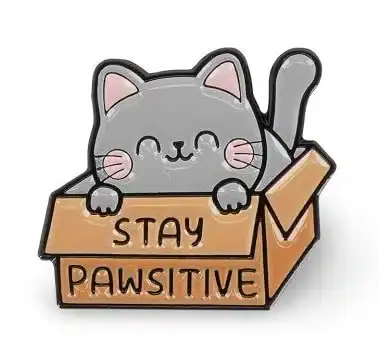 Kampanjpris | Kitty pin – Stay Pawsitive