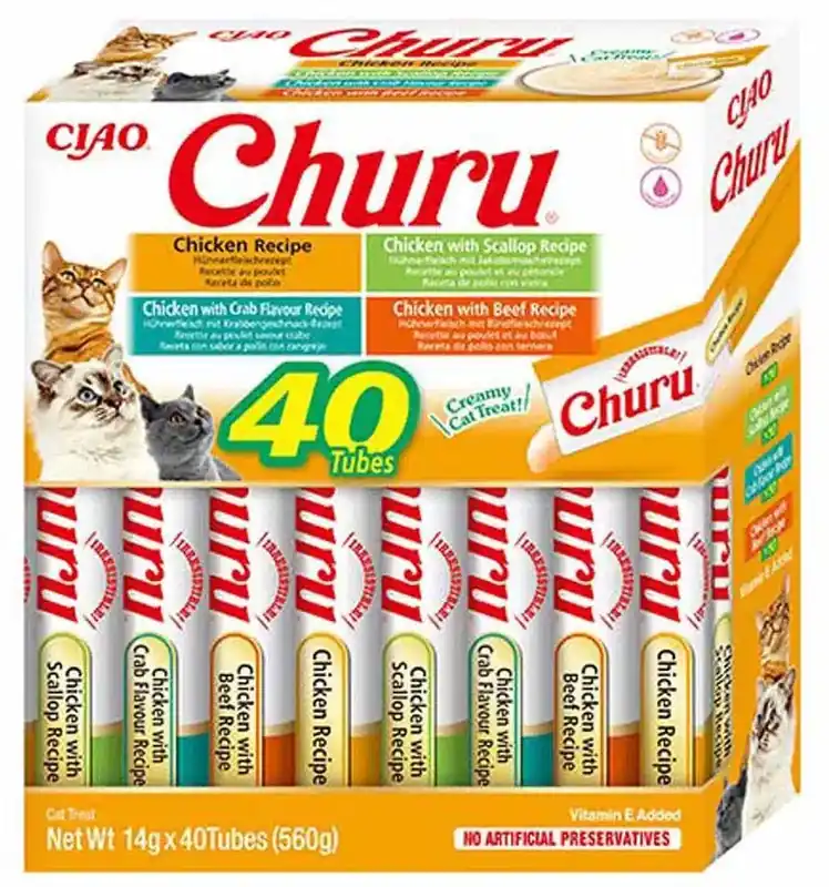 Nytt hos oss | Churu Kattgodis 40-pack Chicken