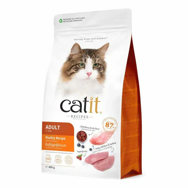 Professionell kvalitet | CatIt Adult Chicken & turkey 400g