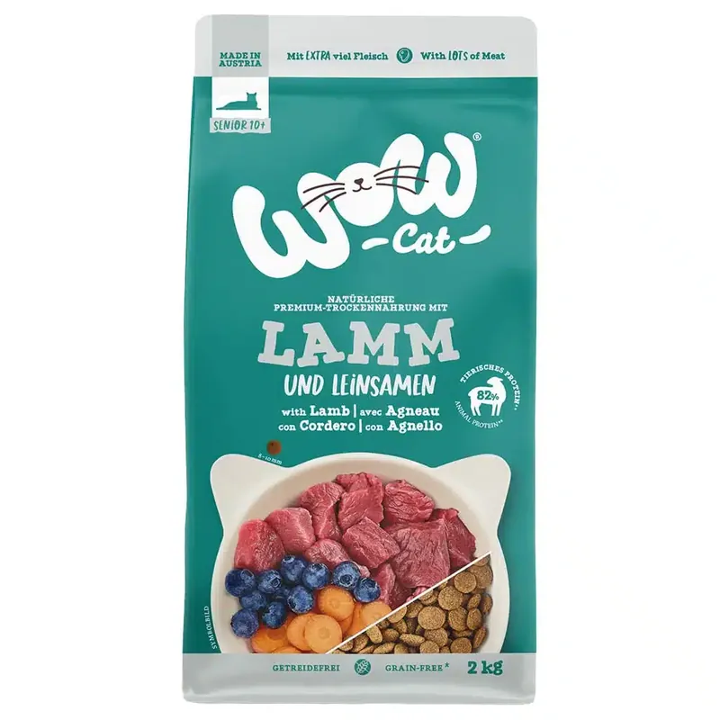 Specialpris - WOW Cat Senior med lamm – 2 kg