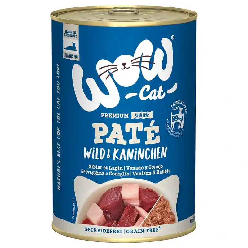 WOW Cat Senior 6 x 400 g – Vilt & kanin - Nyligen tillagt