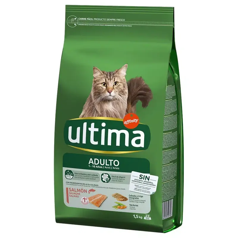 Ultima Cat Adult Salmon & Rice – 1,5 kg | Nyhet hos oss
