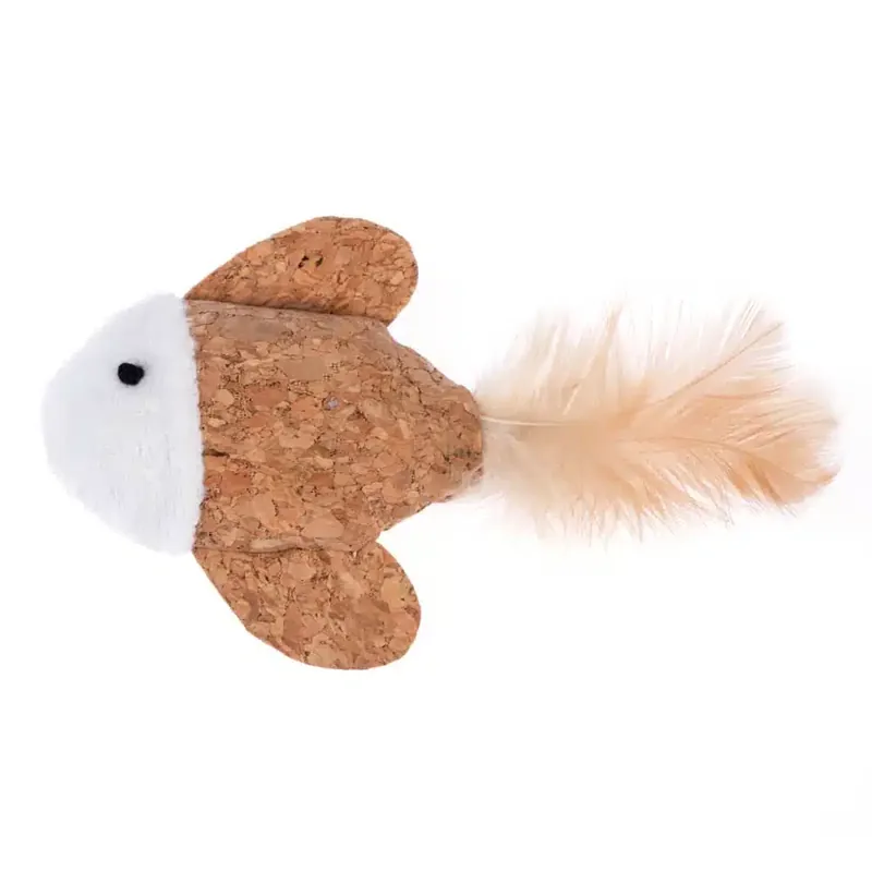 TIAKI Cork Fish Catnip med kattmynta – 1 st - Hög kvalitet