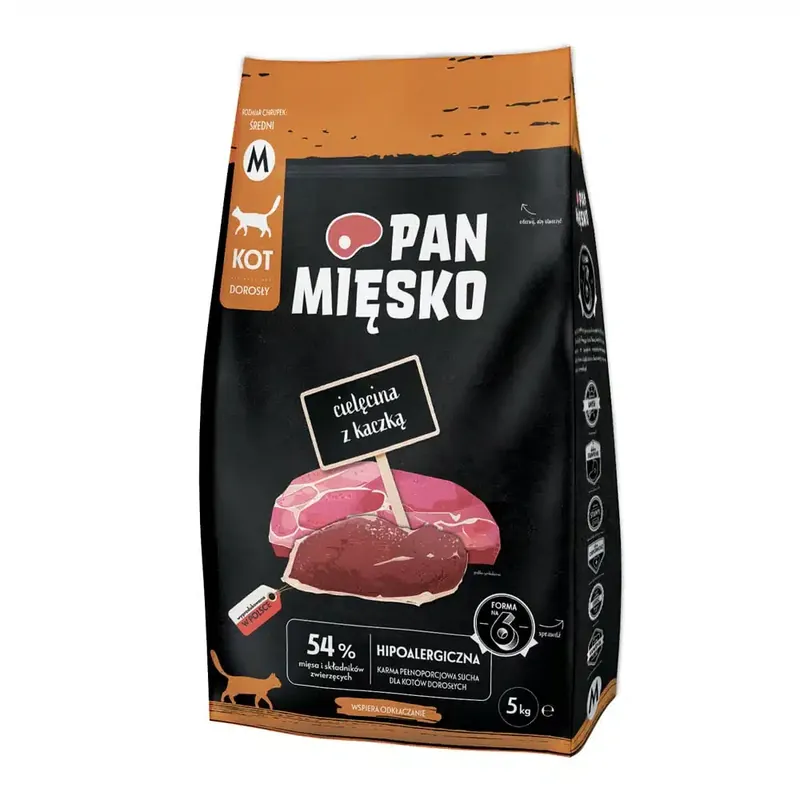 Dagens deal - Pan Mięsko Cat kalv med anka medium – 5 kg