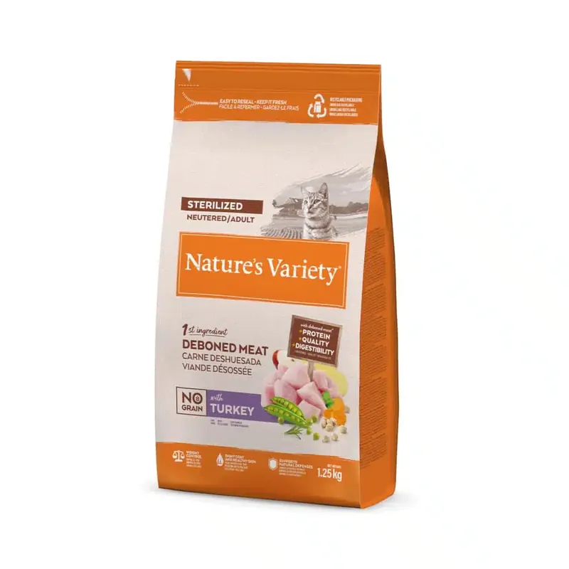 Ny produkt | Nature’s Variety Original No Grain Sterilised Turkey – 1,25 kg