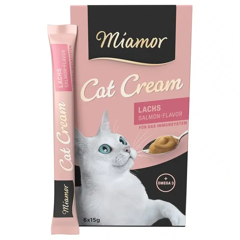 Expressleverans - Miamor Cat Snack Salmon Cream – 6 x 15 g
