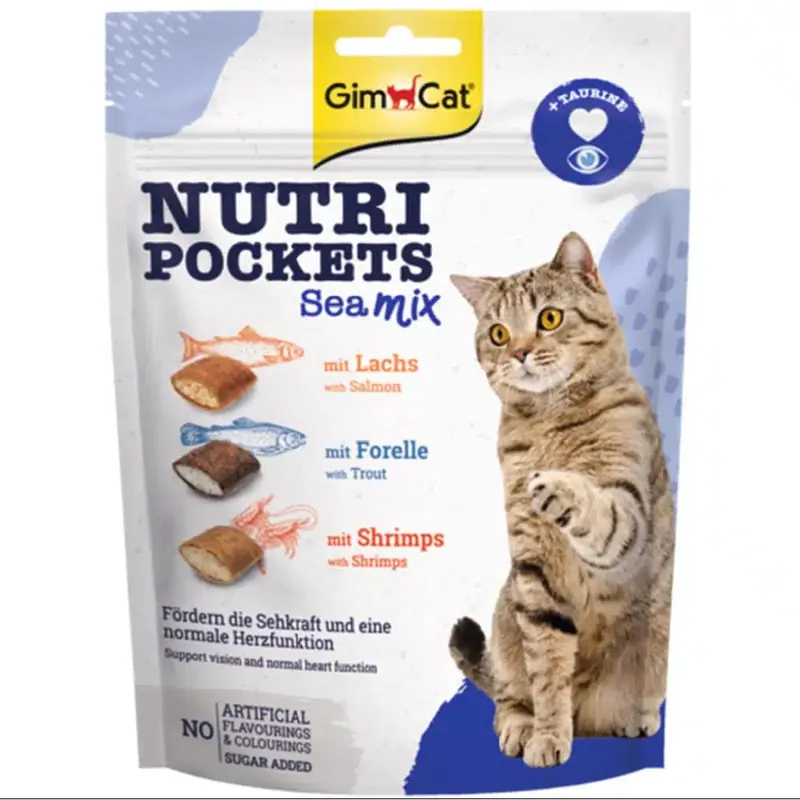 Så länge lagret räcker | GimCat Nutri Pockets 150 g – Sea Mix